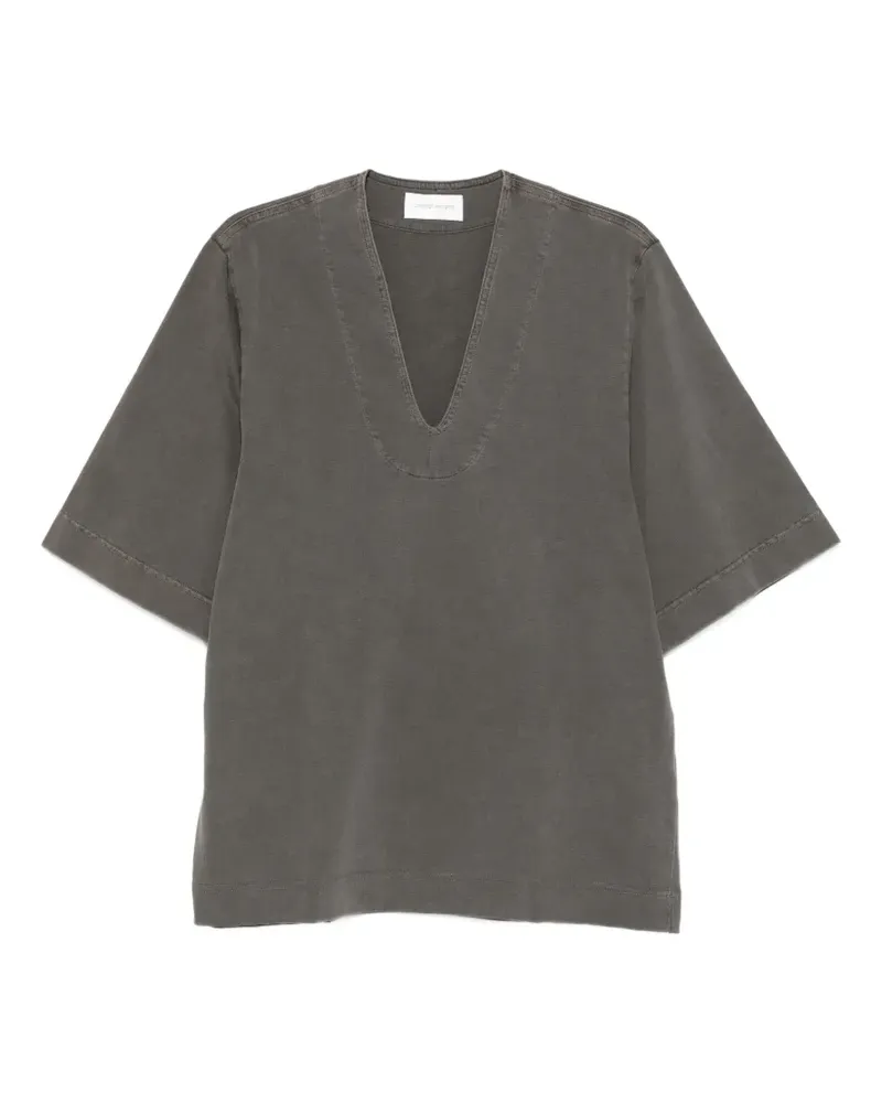 christian wijnants V-neck T-shirt - Grau Grau