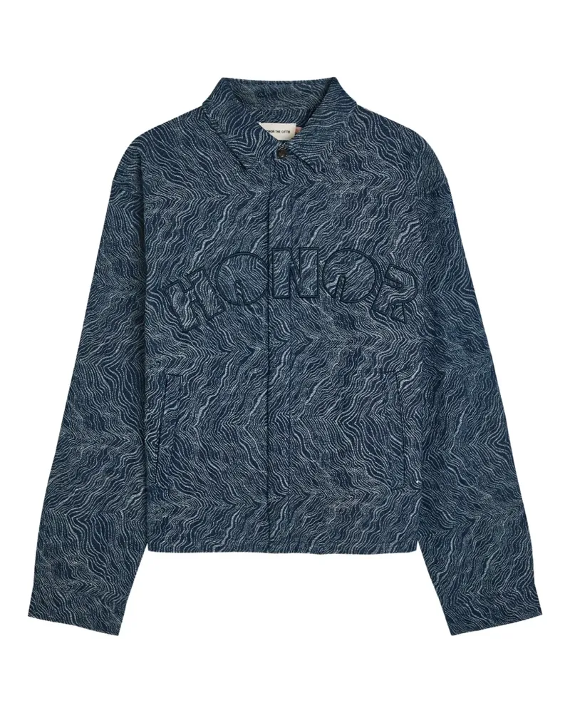 Honor The Gift logo-embroidered shirt - Blau Blau