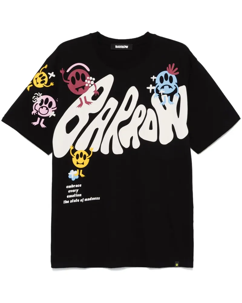 BARROW T-Shirt mit Logo-Print - Schwarz Schwarz