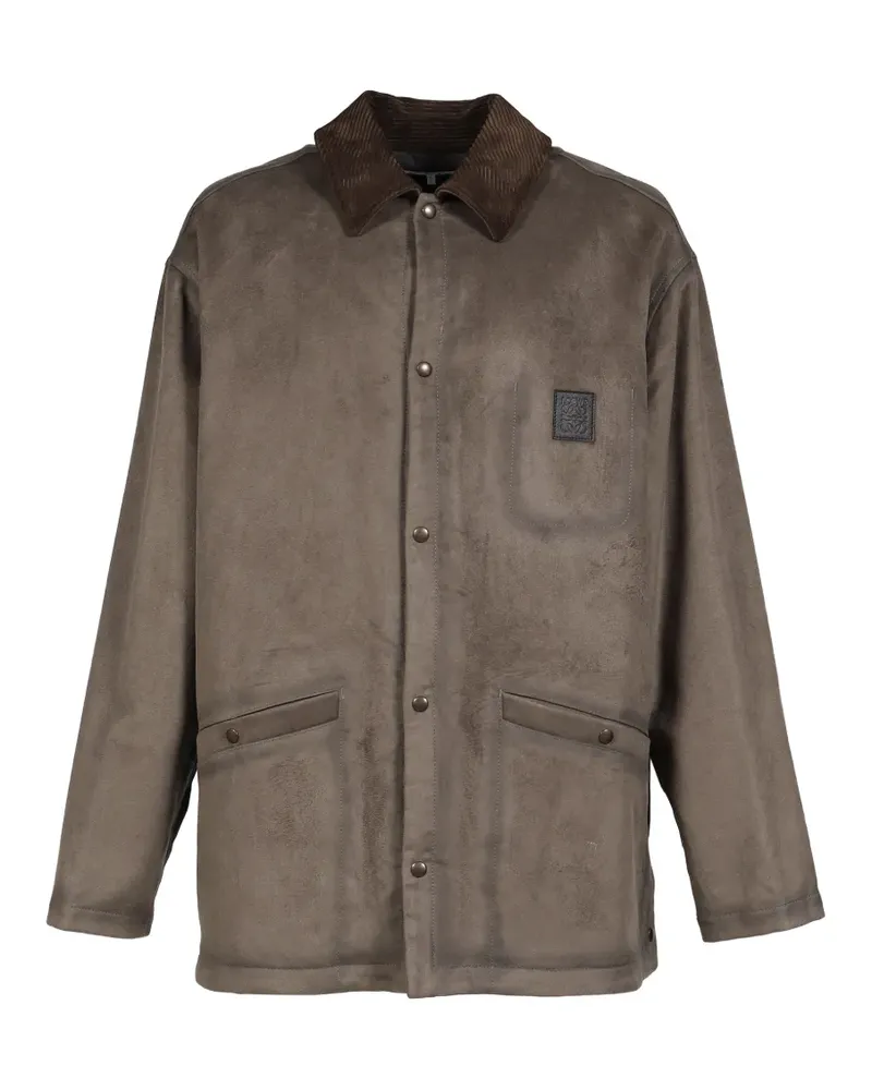 Loewe Anagram embossed jacket - Braun Braun