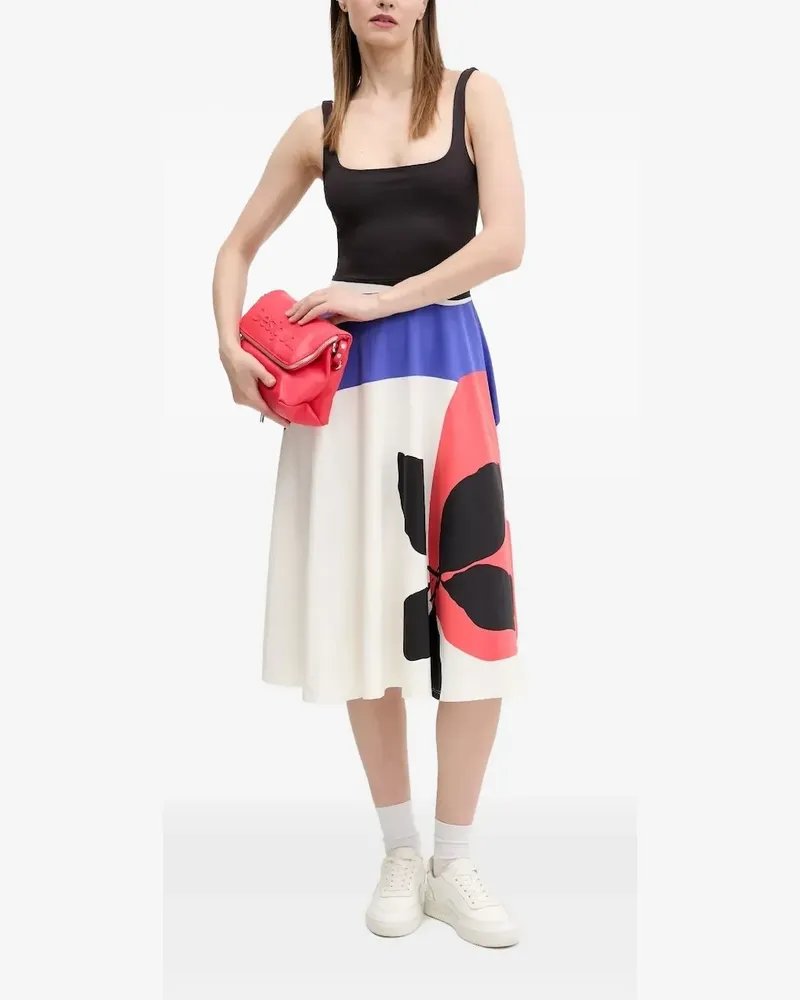Desigual Midikleid mit grafischem Print - Schwarz Schwarz