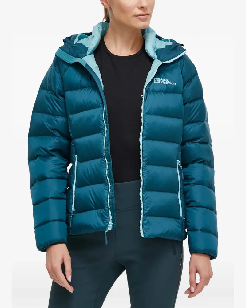 Jack Wolfskin Nebelhorn hooded padded puffer jacket - Blau Blau