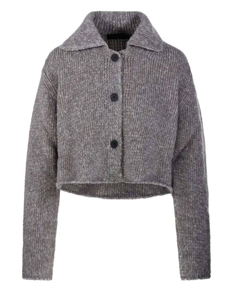 Fabrizio del Carlo Cardigan mit Knopfverschluss - Grau Grau