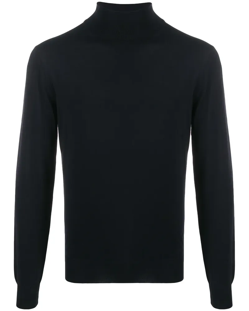 Dell'oglio Gerippter Rollkragenpullover - Grau Grau