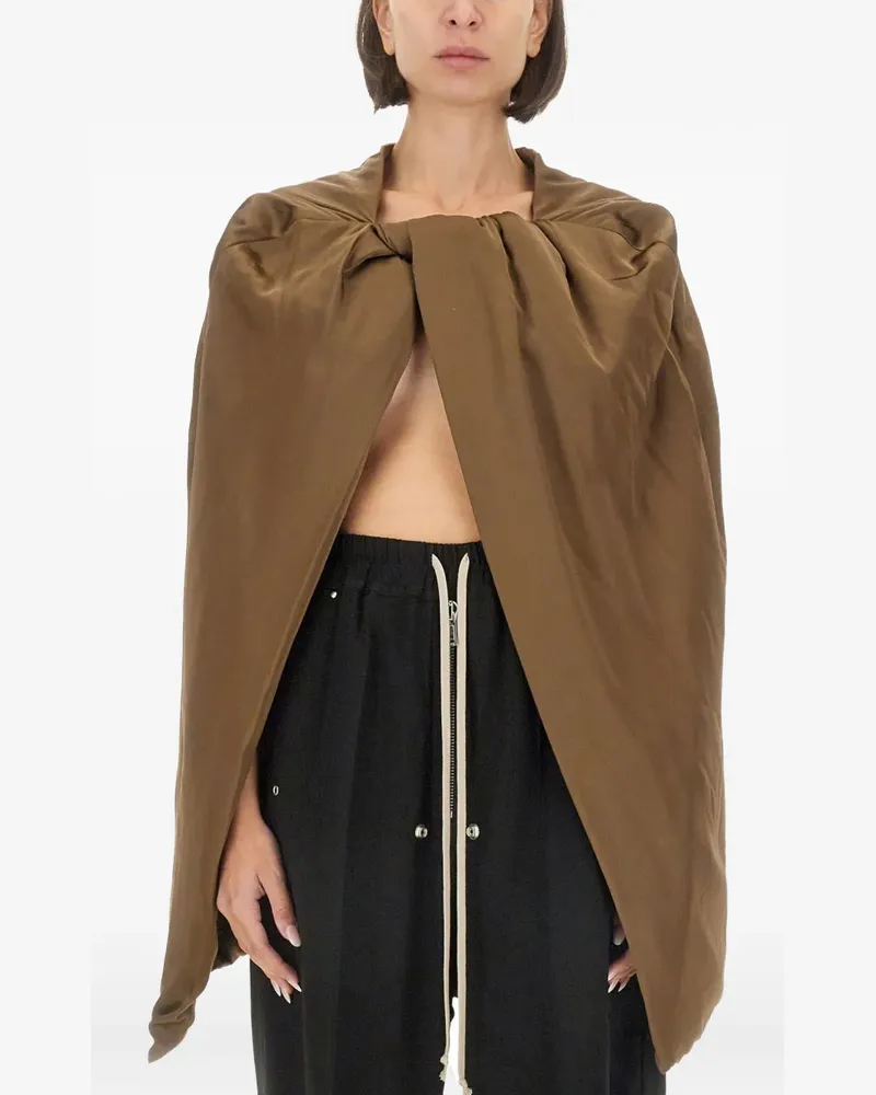 Rick Owens upholstered-hood top - Braun Braun