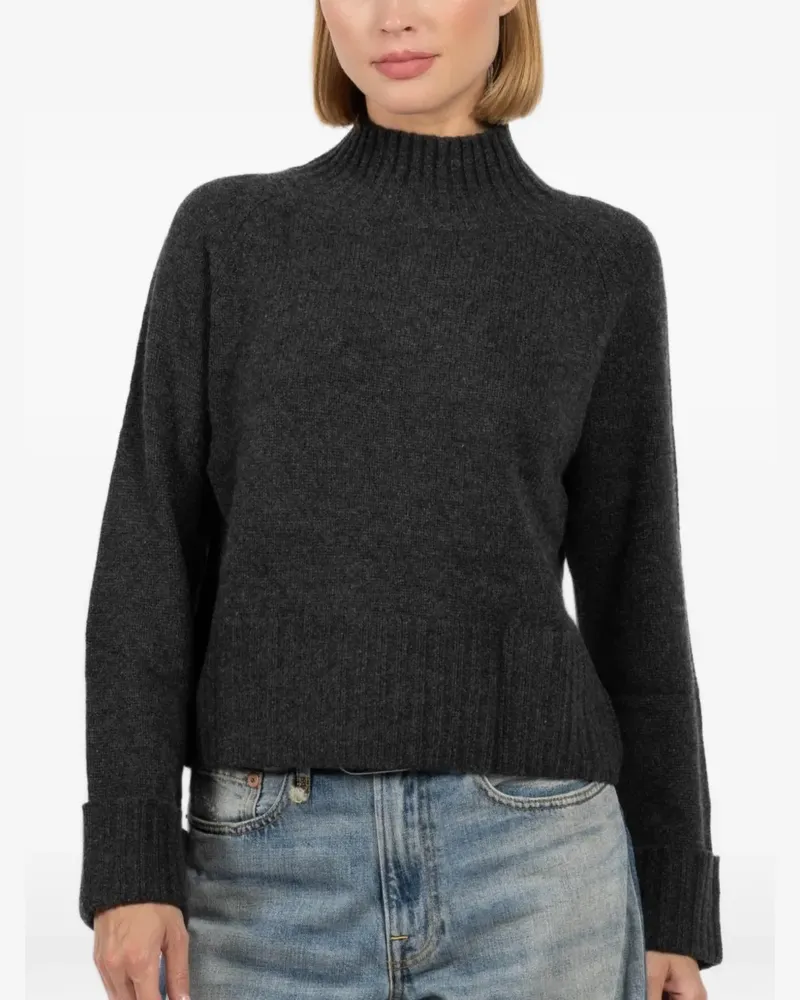 Autumn Cashmere 6 Ply Boxy turtleneck sweater - Grau Grau