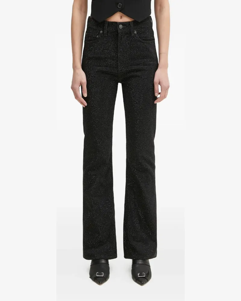 Fiorucci Jeans mit Kristallen - Schwarz Schwarz