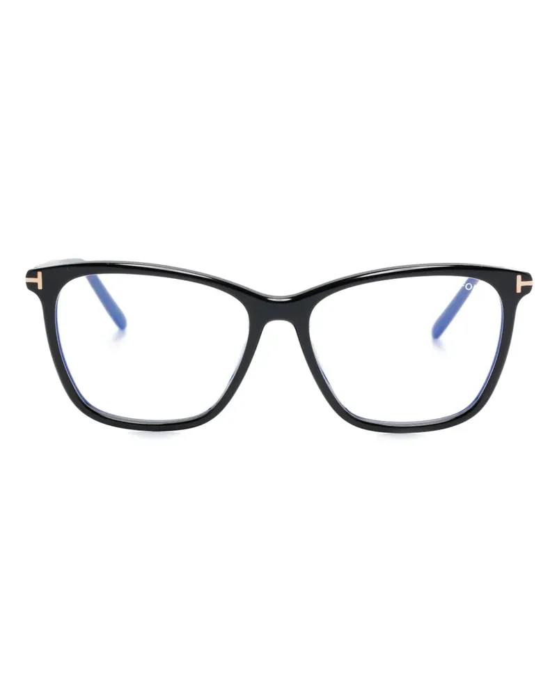 Tom Ford Brille mit eckigem Gestell - Schwarz Schwarz