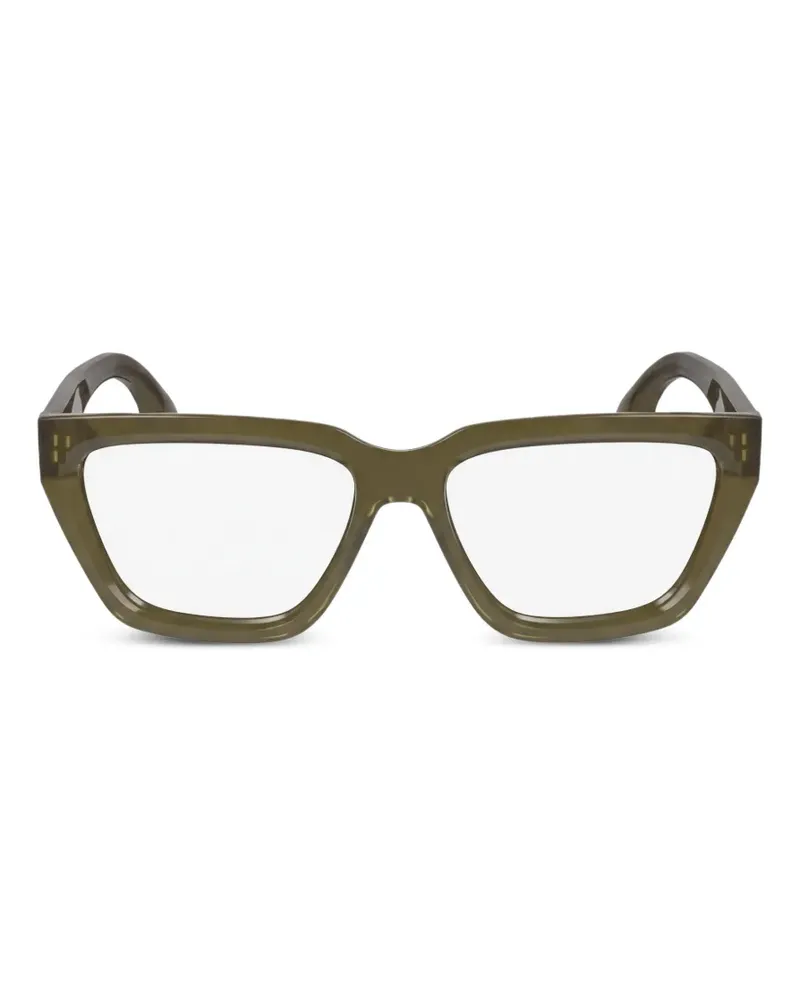Victoria Beckham Brille mit eckigem Gestell - Grün Grün