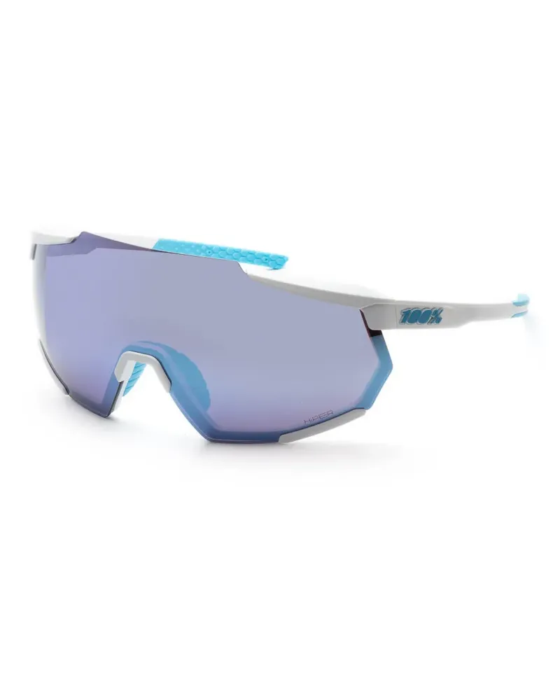 100% Eyewear Racetrap 3.0 Sonnenbrille mit Shield - Weiß Weiß
