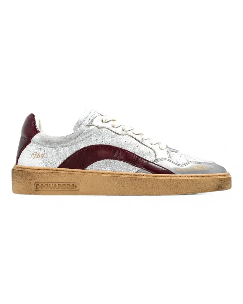 Dsquared2 Rider panelled leather sneakers - Silber Silber