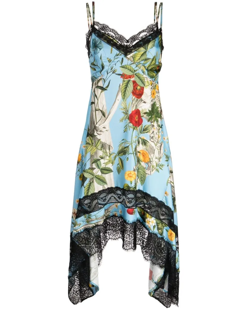 Monse Camisole-Kleid mit Blumen-Print Blau