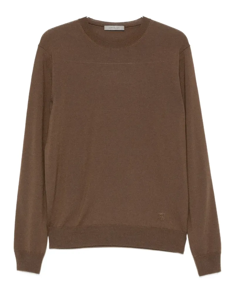 Corneliani Pullover mit rundem Ausschnitt - Braun Braun