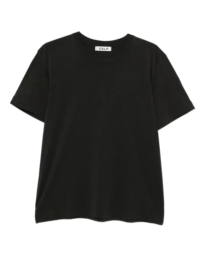 CDLP T-Shirt mit rundem Ausschnitt - Schwarz Schwarz
