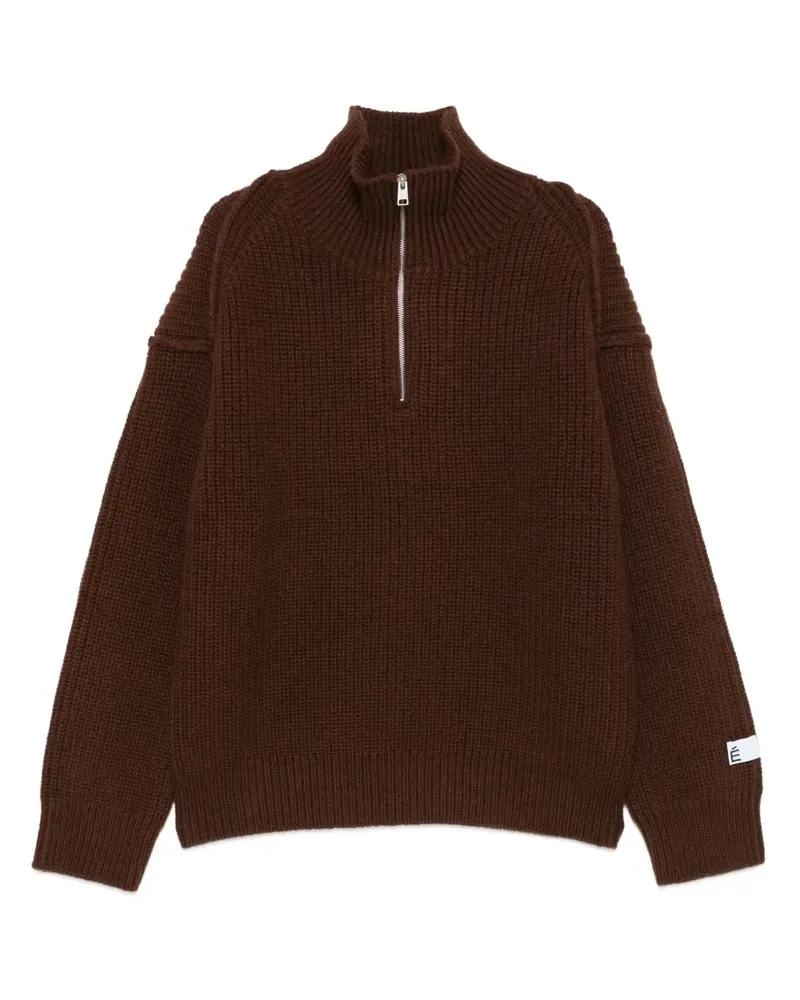 Études Studio Pullover mit Reißverschluss - Braun Braun