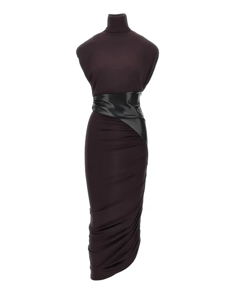 ANDAMANE high-neck ruched maxi dress - Braun Braun