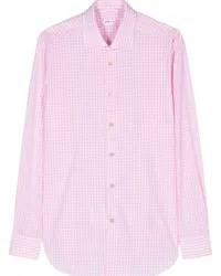 Kiton Hemd mit Vichy-Karo Rosa