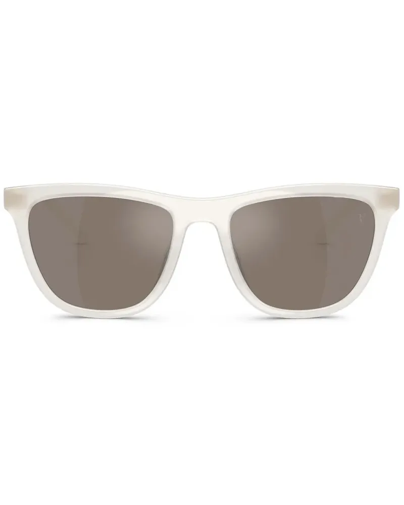 Oliver Peoples R-9 Ecru Sonnenbrille - Weiß Weiß