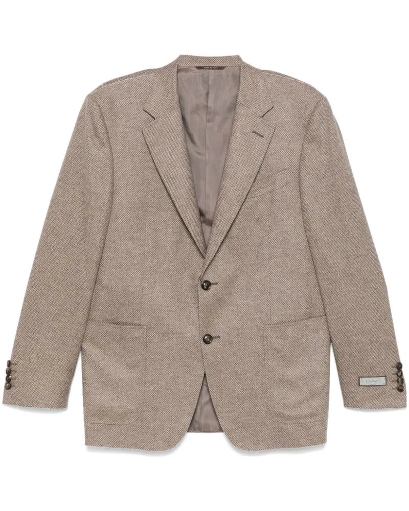 Canali Einreihiges Sakko - Braun Braun
