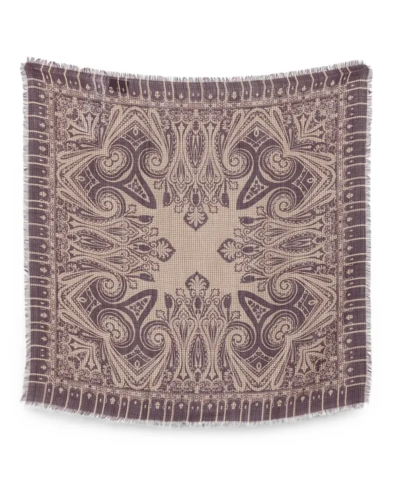 Etro Schal mit Paisleymuster - Nude Nude