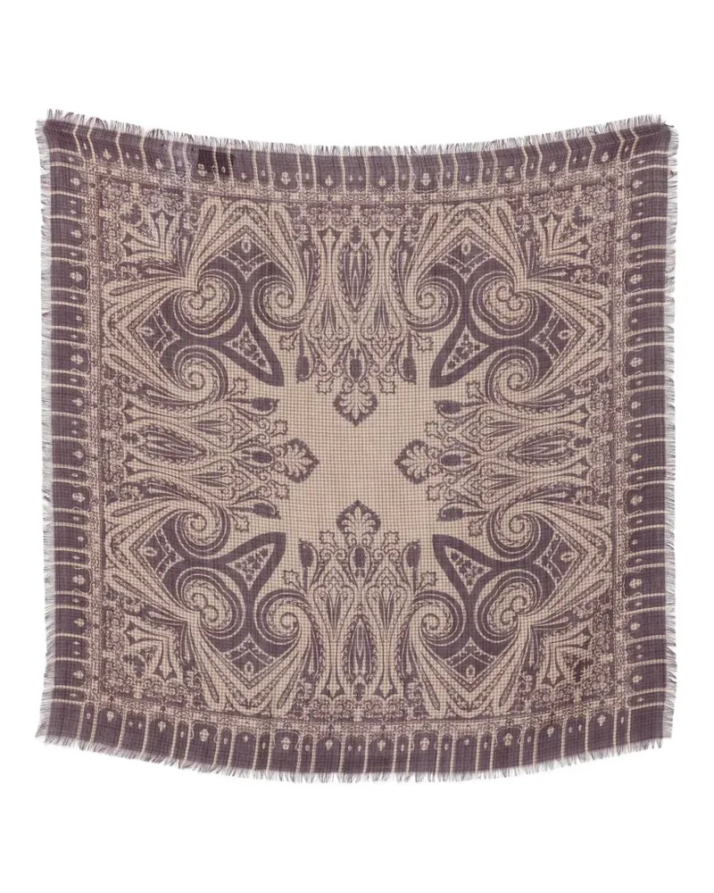 Etro Schal mit Paisleymuster - Nude Nude