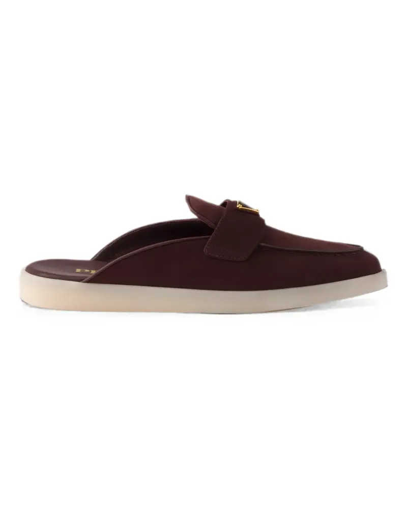 Prada Mules aus Nubukleder - Braun Braun