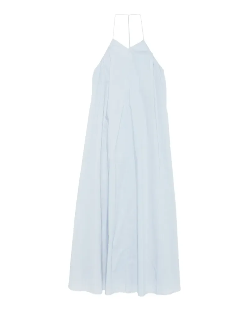 Closed spaghetti-strap midi dress - Blau Blau