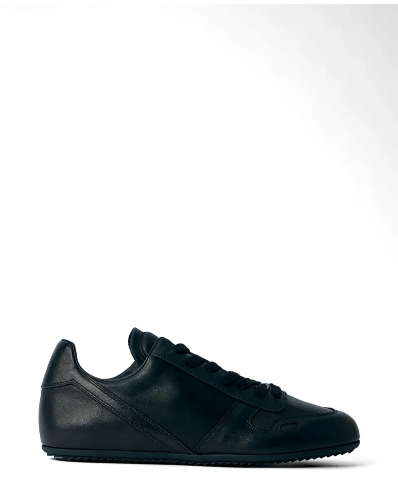 Rick Owens round toe lace-up sneakers - Schwarz Schwarz