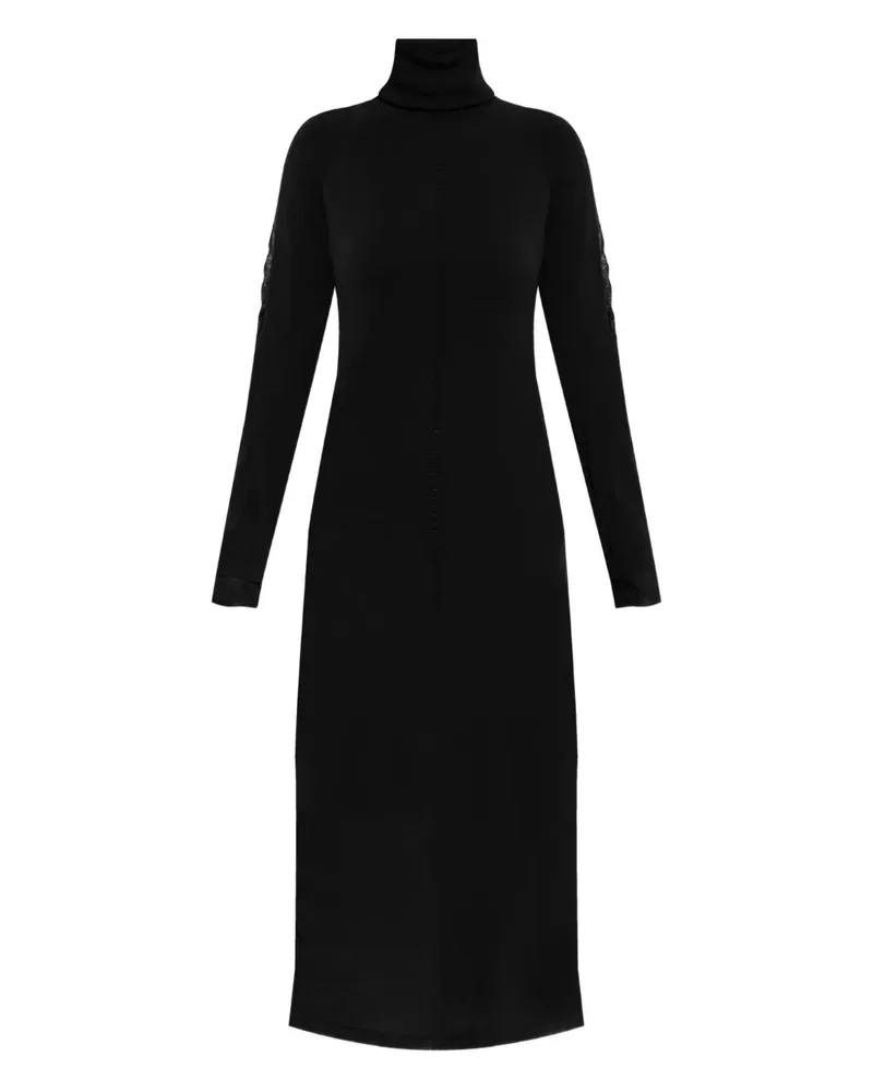 Y-3 Kleid mit Rollkragen - Schwarz Schwarz