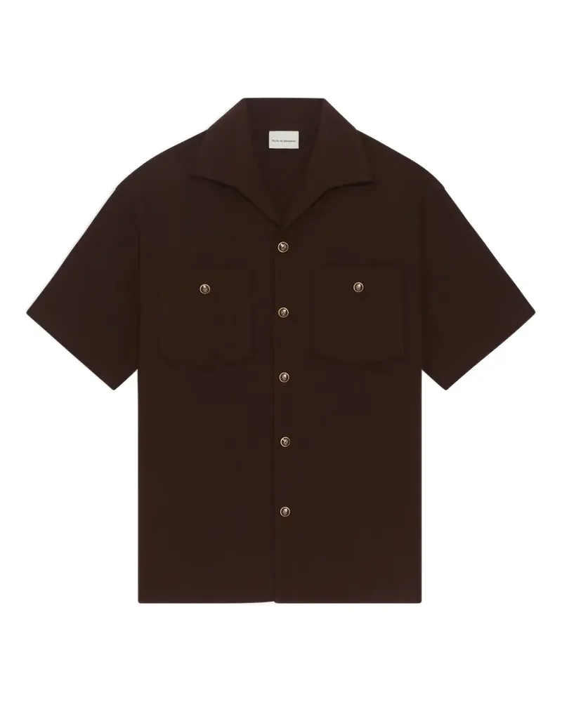 Drôle de Monsieur buttoned pocket shirt - Braun Braun