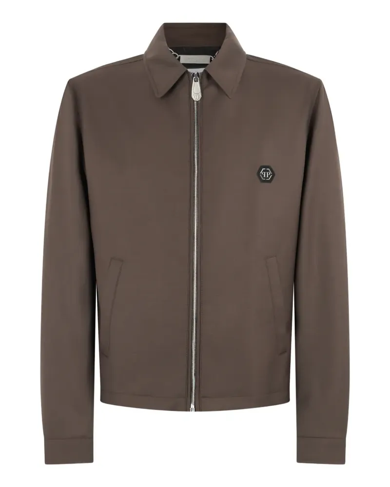 Philipp Plein Jacke mit Reißverschluss - Braun Braun