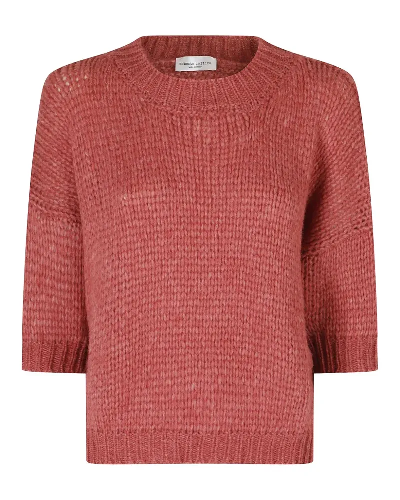 Roberto Collina Maglia Girocollo Pullover - Rosa Rosa