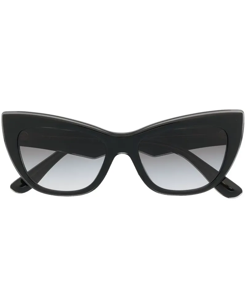 Dolce & Gabbana Cat-Eye-Sonnenbrille mit Farbverlauf - Schwarz Schwarz