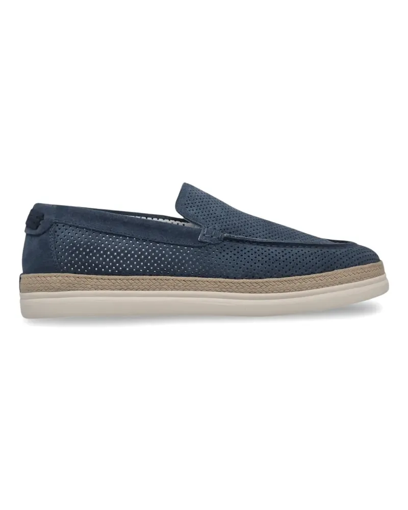 Barrett perforated suede loafers - Blau Blau