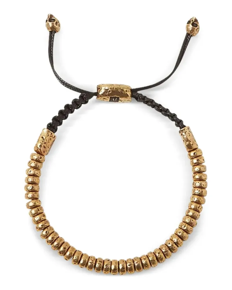 John Varvatos Perlenarmband mit Totenköpfen - Gold Gold