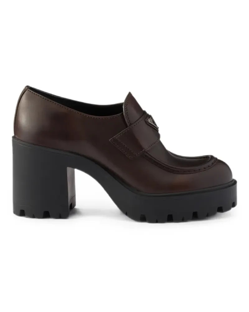 Prada leather loafers - Braun Braun