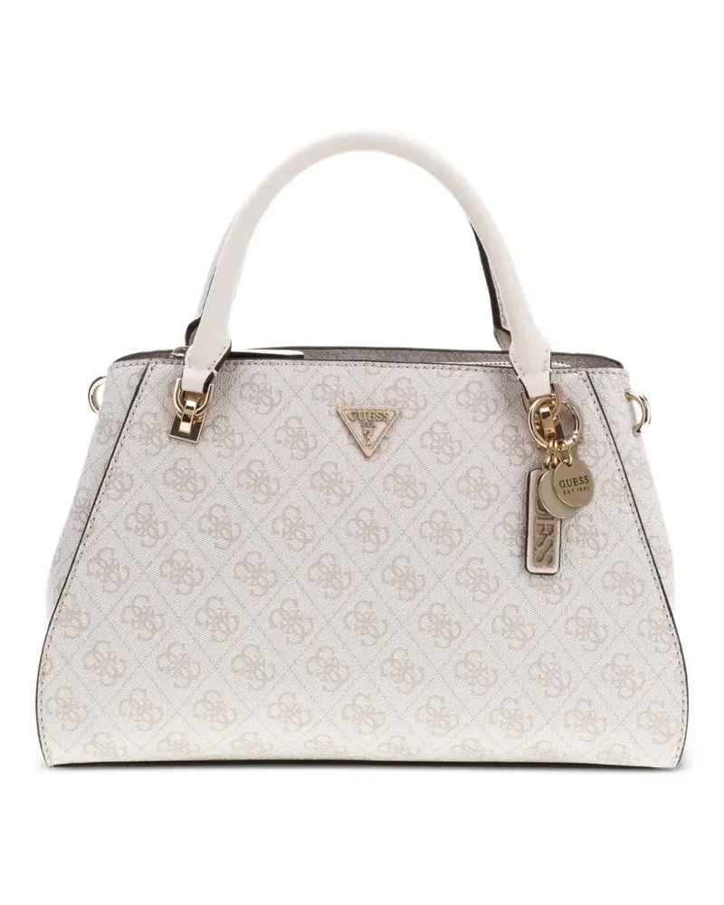 Guess Noelle 4G Handtasche mit Logo - Nude Nude