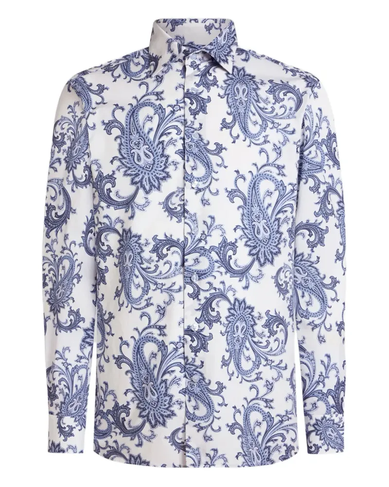 Etro Hemd mit Paisleymuster - Weiß Weiß