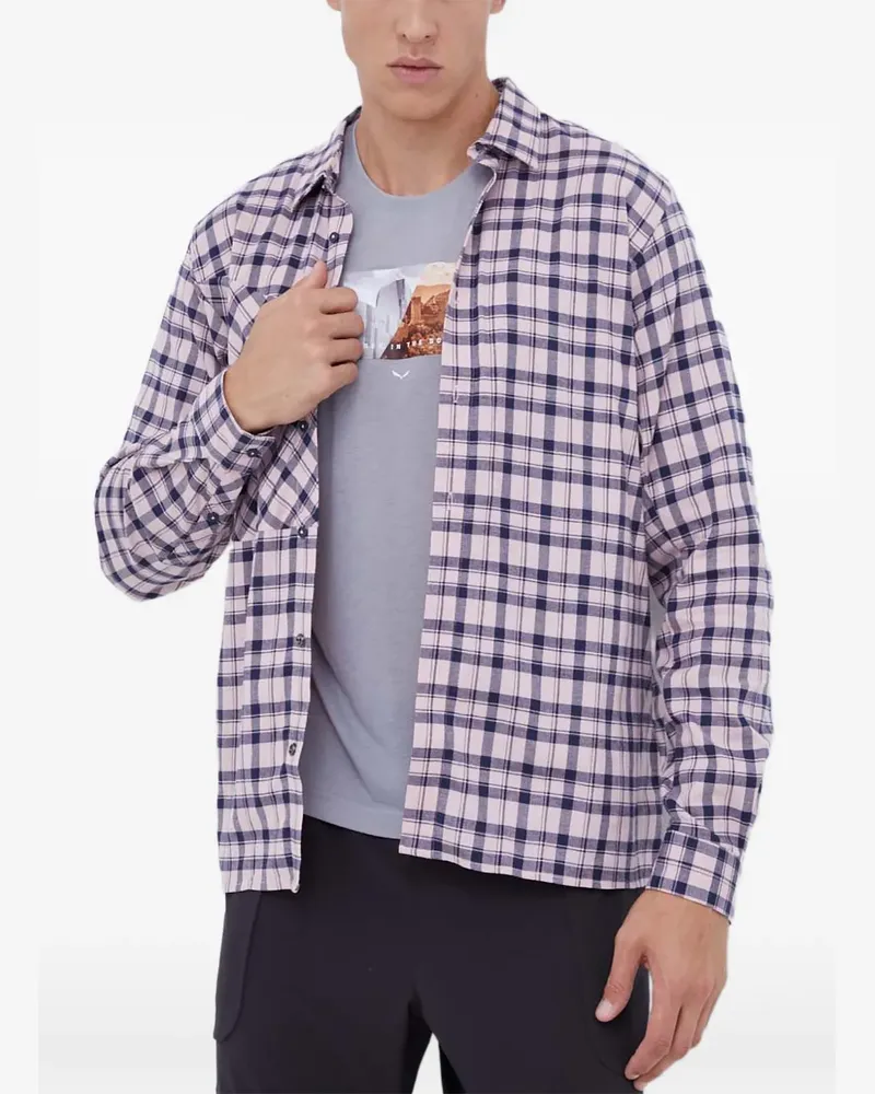 Salewa Kariertes Hemd - Rosa Rosa