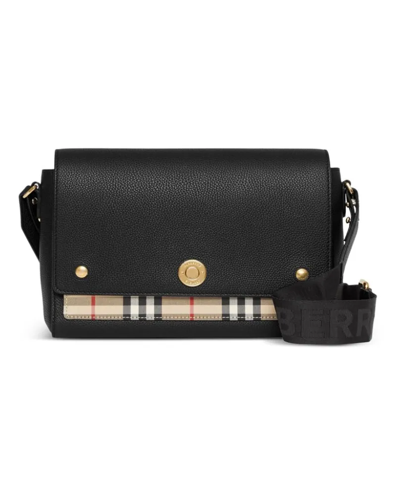 Burberry Schultertasche mit Vintage-Check - Schwarz Schwarz