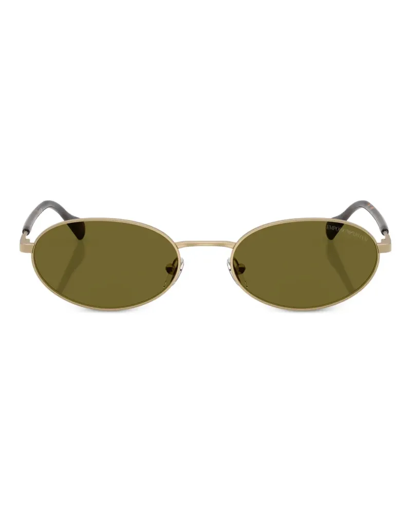 Emporio Armani Ida oval-frame sunglasses - Gold Gold