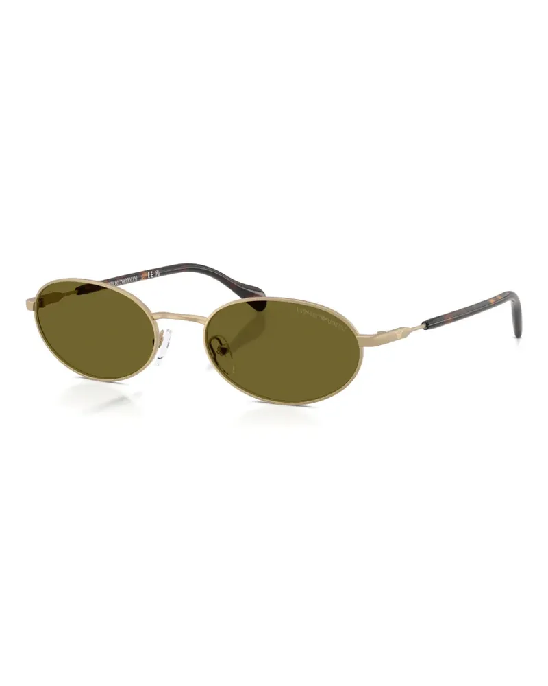 Emporio Armani Ida oval-frame sunglasses - Gold Gold