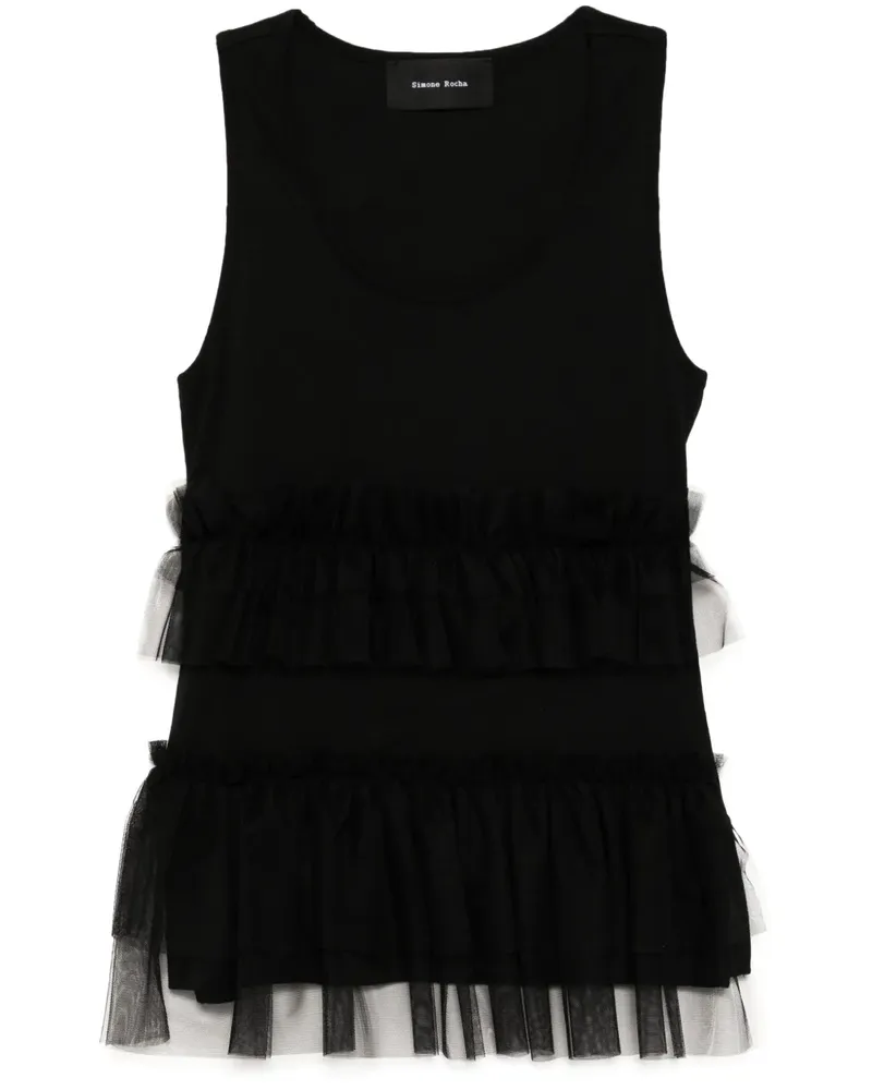 Simone Rocha Klassisches Tanktop - Schwarz Schwarz