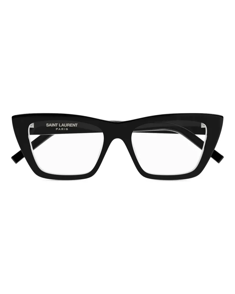 Saint Laurent Brille mit eckigem Gestell - Schwarz Schwarz