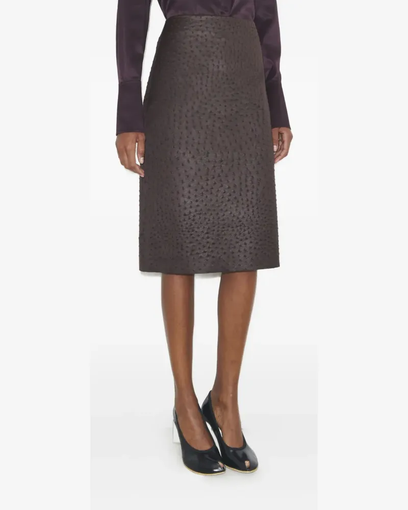 Tory Burch textured mini skirt - Violett Violett