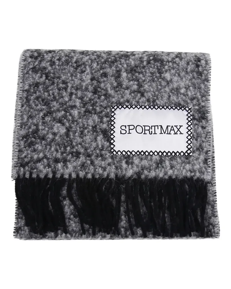 SPORTMAX Schal aus Wollgemisch - Schwarz Schwarz