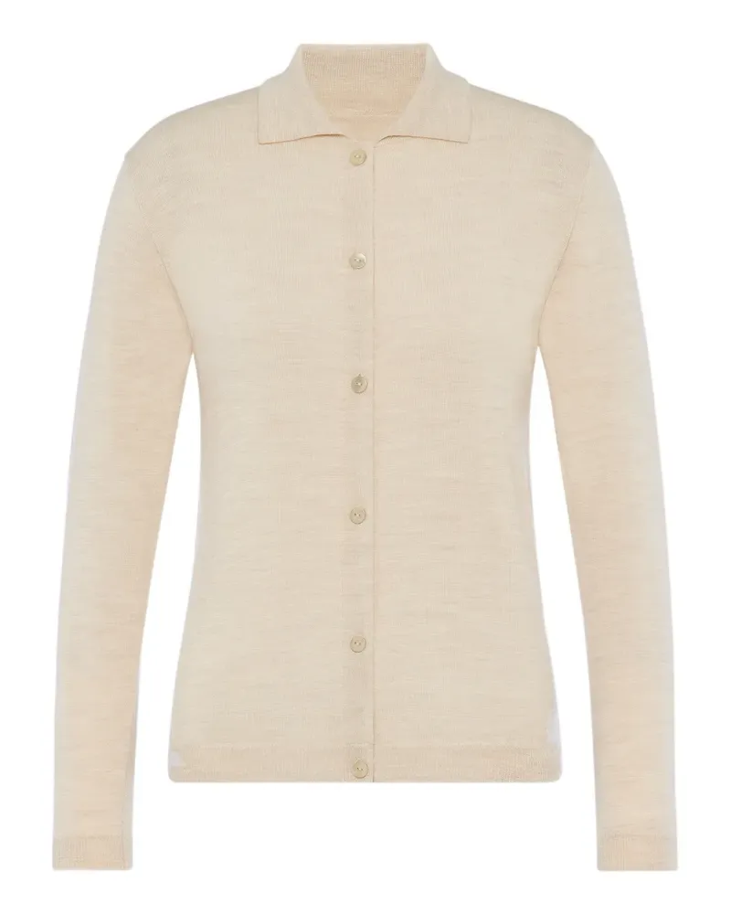 Maison Margiela Fein gestrickter Cardigan - Nude Nude