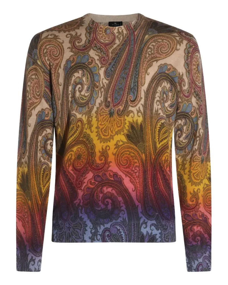 Etro paisley-print wool sweater - Nude Nude