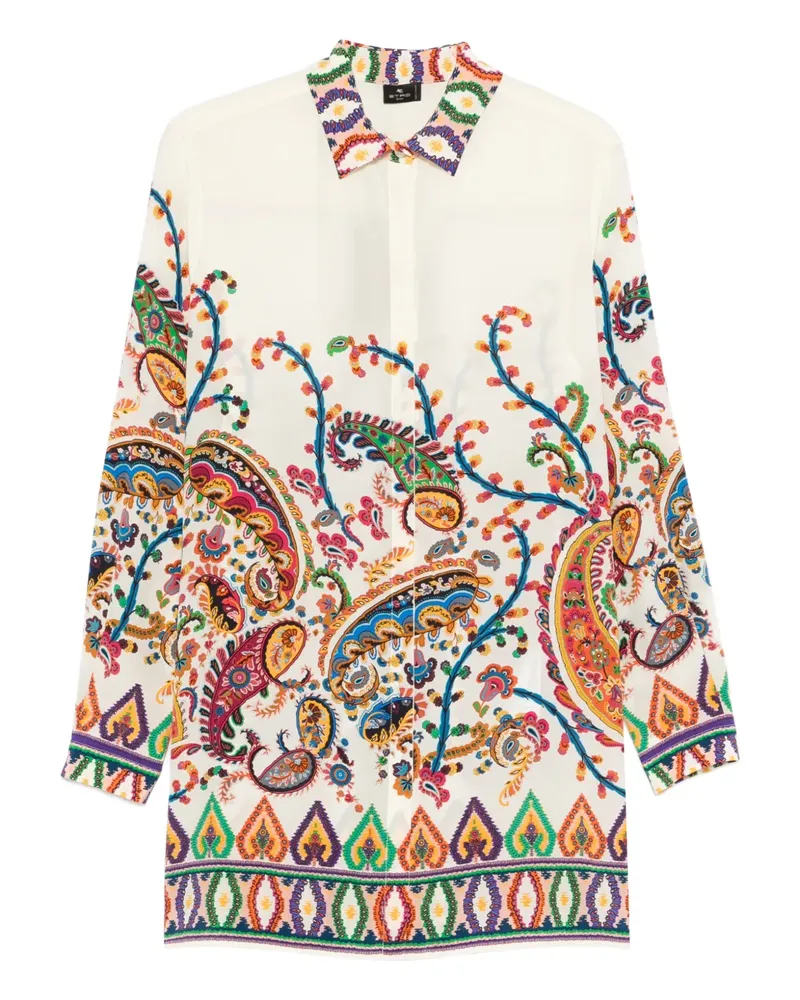 Etro paisley-print shirt - Nude Nude