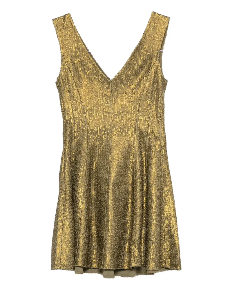 Norma Kamali Grace Minikleid mit Pailletten - Gold Gold